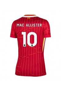 Liverpool Alexis Mac Allister #10 Fotballdrakt Hjemme Klær Dame 2024-25 Korte ermer